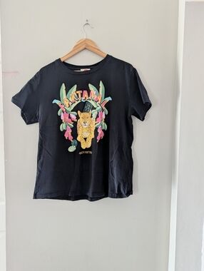 FARM RIO Pantanal Black Short Sleeve Graphic T Shirt XL